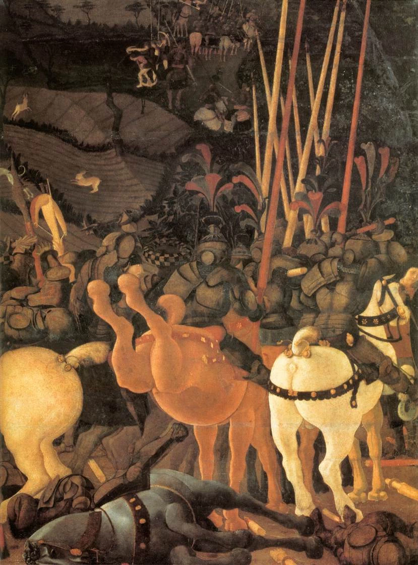 Bernardino della Ciarda butato giù dal suo cavallo - Galleria degli Uffizi, Firenze, dettaglio